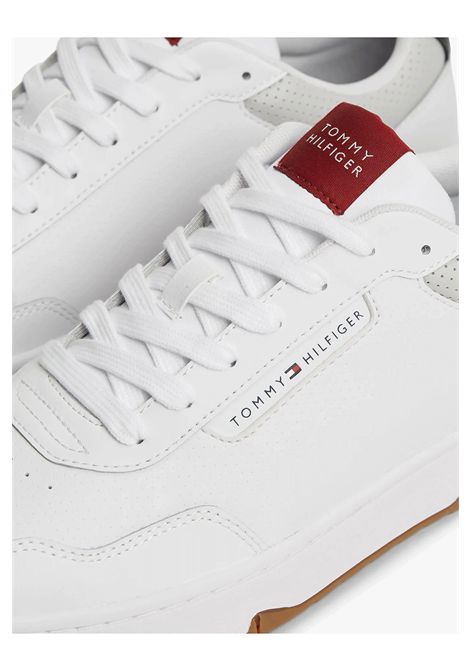 Tommy Hilfiger Basket Core Leather Shoes White Gum Men TOMMY HILFIGER | Sneakers | FM0FM05927-0GY